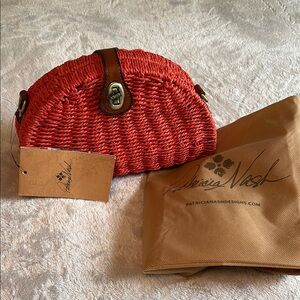 Patricia Nash Coral Woven Bag
